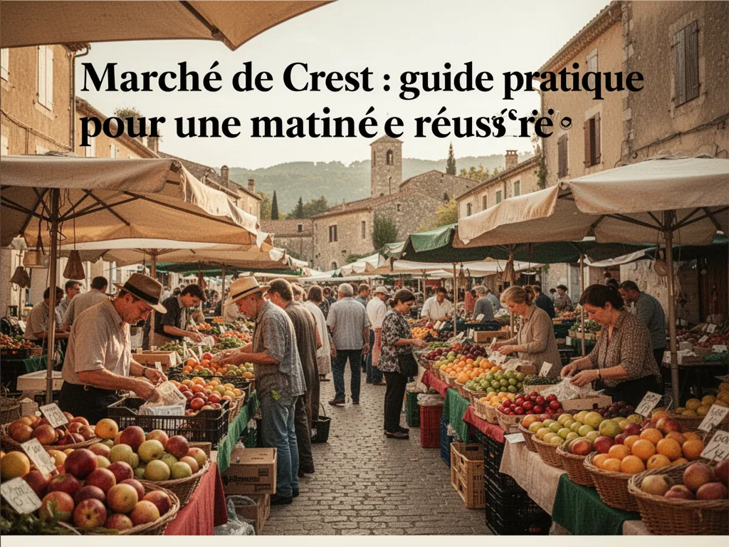 Marché de Crest : guide pratique pour une matinée réussie