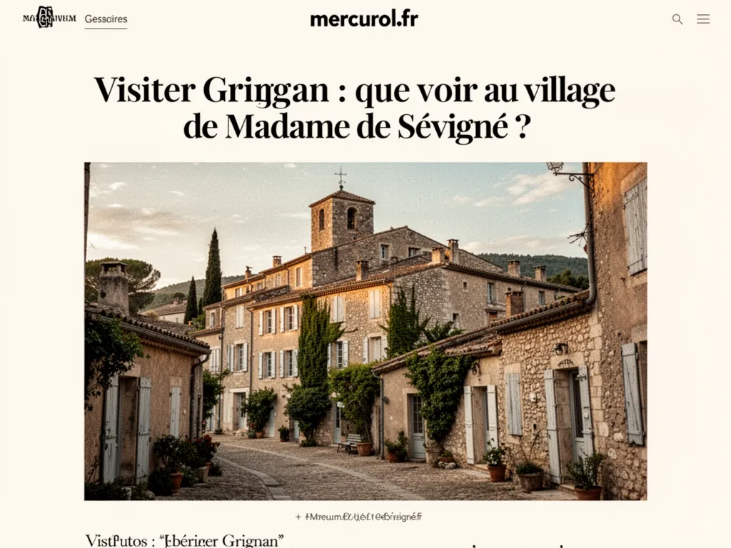 Visiter Grignan : que voir au village de Madame de Sévigné ?